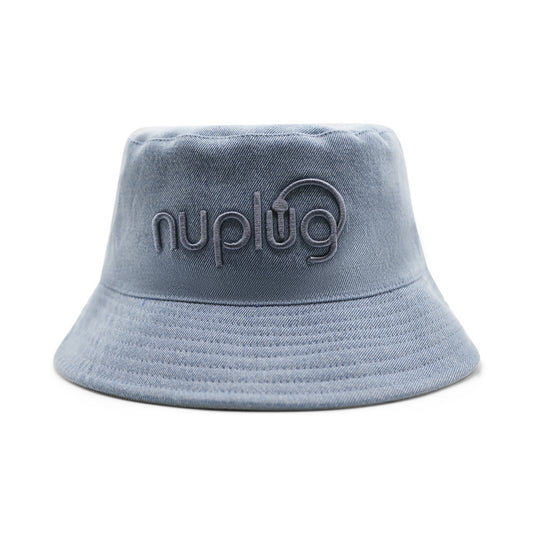 Reversible Mid Wash Denim and Light Wash Denim Bucket Hats