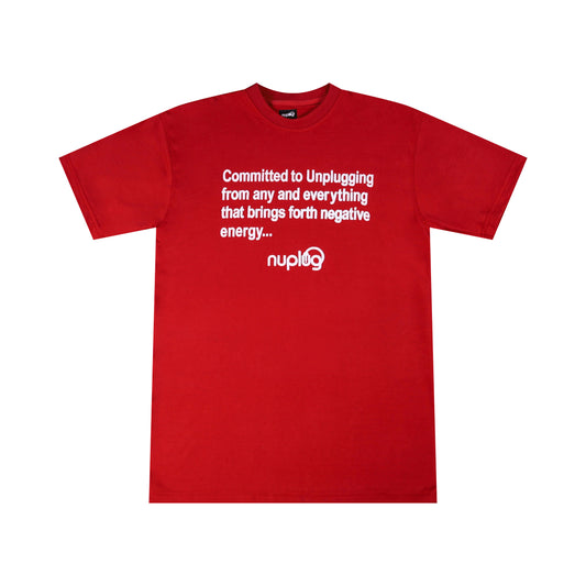 Committed to Unplugging… “Red and White” T-shirts