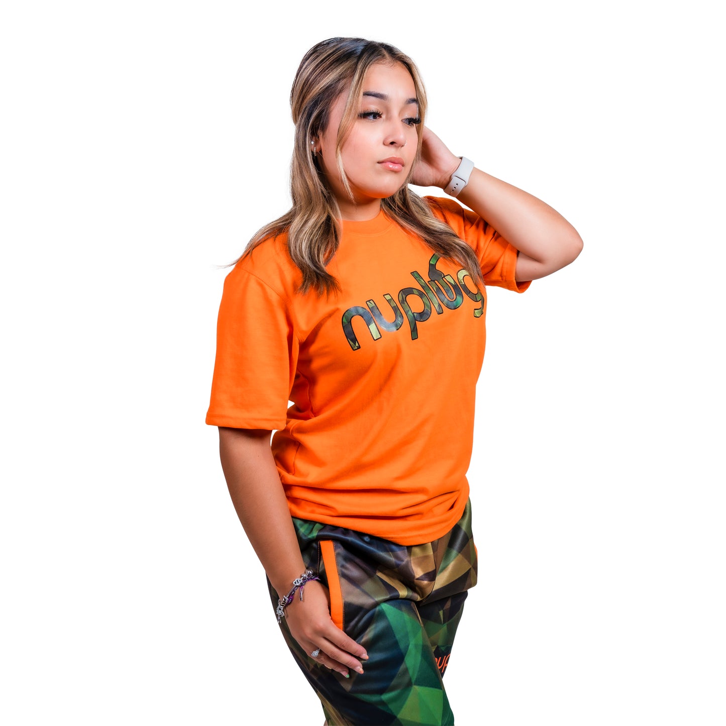 Orange Camo Plug Short Set