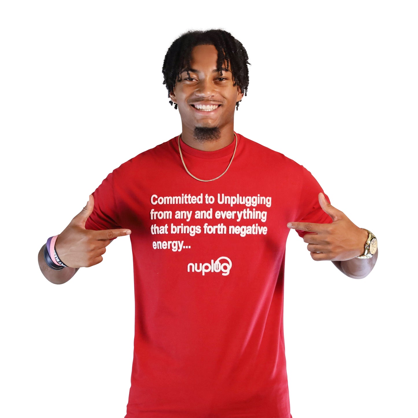 Committed to Unplugging… “Red and White” T-shirts