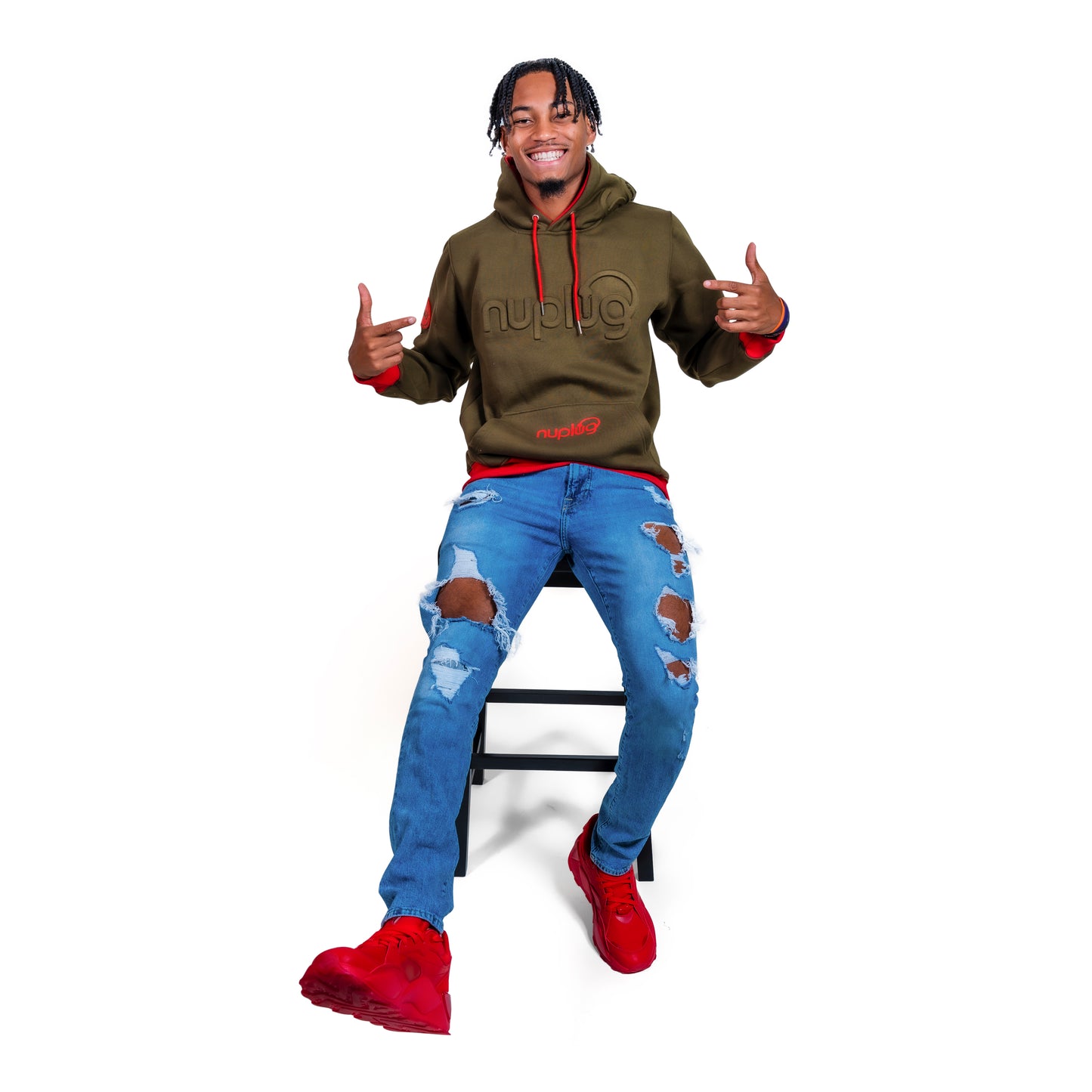 Olive and Red Academy of Free Thinkers Hoodie