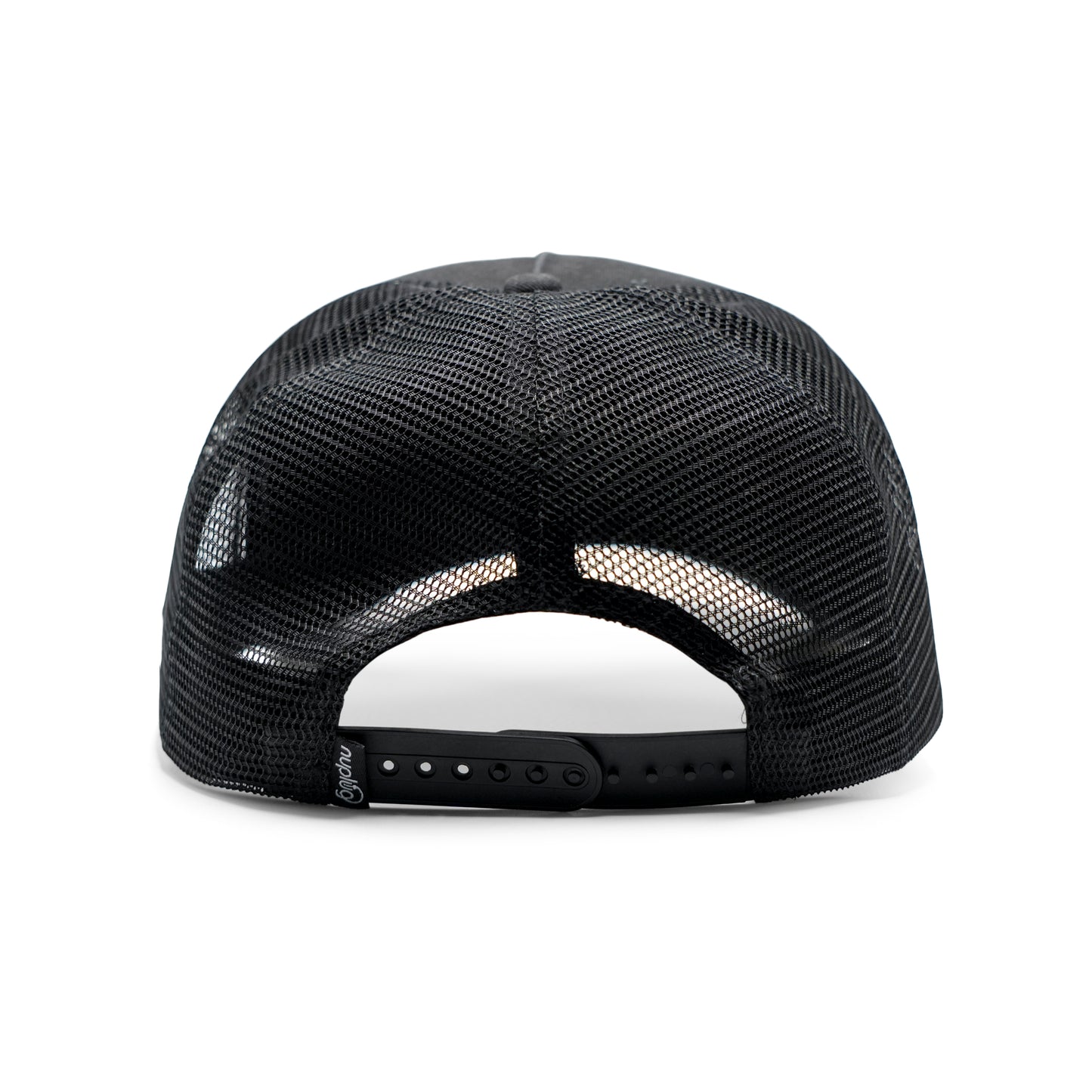 Black and White Distressed Trucker Hat