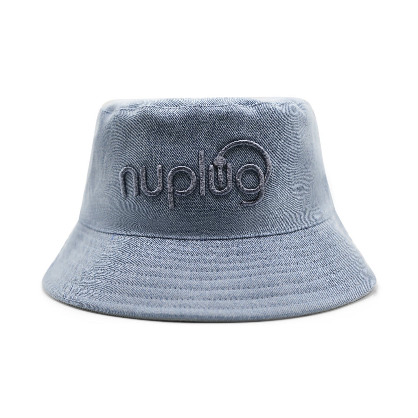 Reversible Mid Wash Denim and Light Wash Denim Bucket Hats