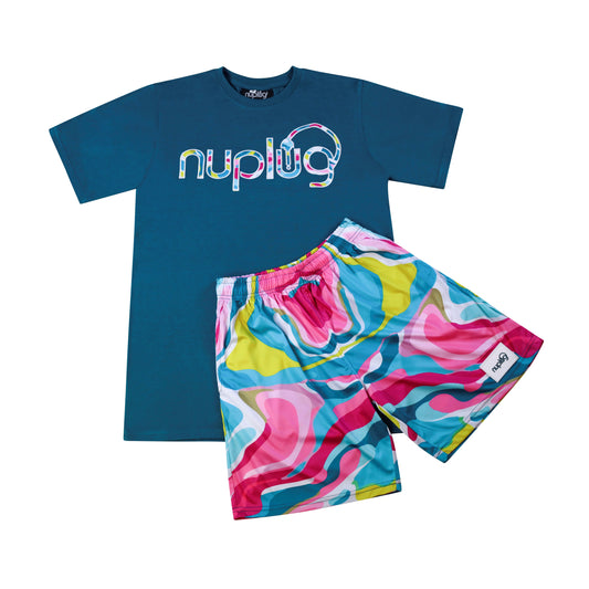 Teal Plug Short Set