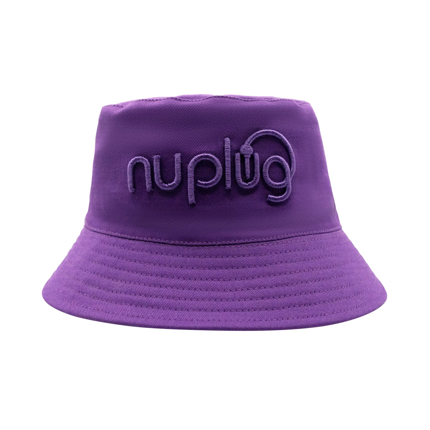 Reversible Camouflage and Purple Bucket Hat