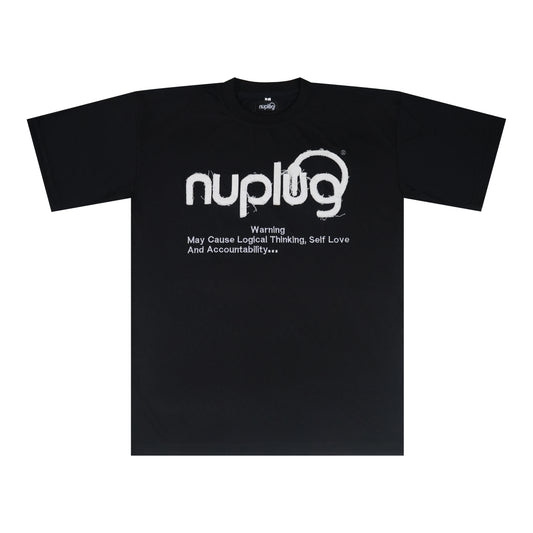 Black and White Distressed T Shirt