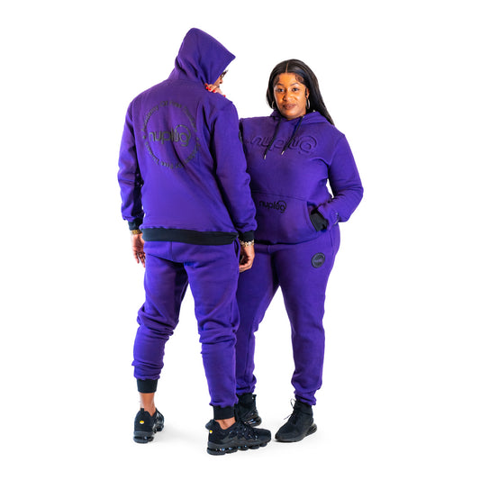 Purple and Black Academy of Free Thinkers Hoodie Set