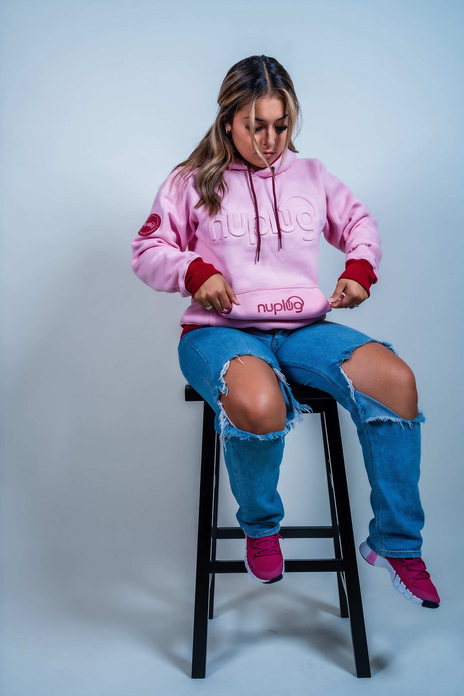 Pink and Razz Academy of Free Thinkers Hoodie