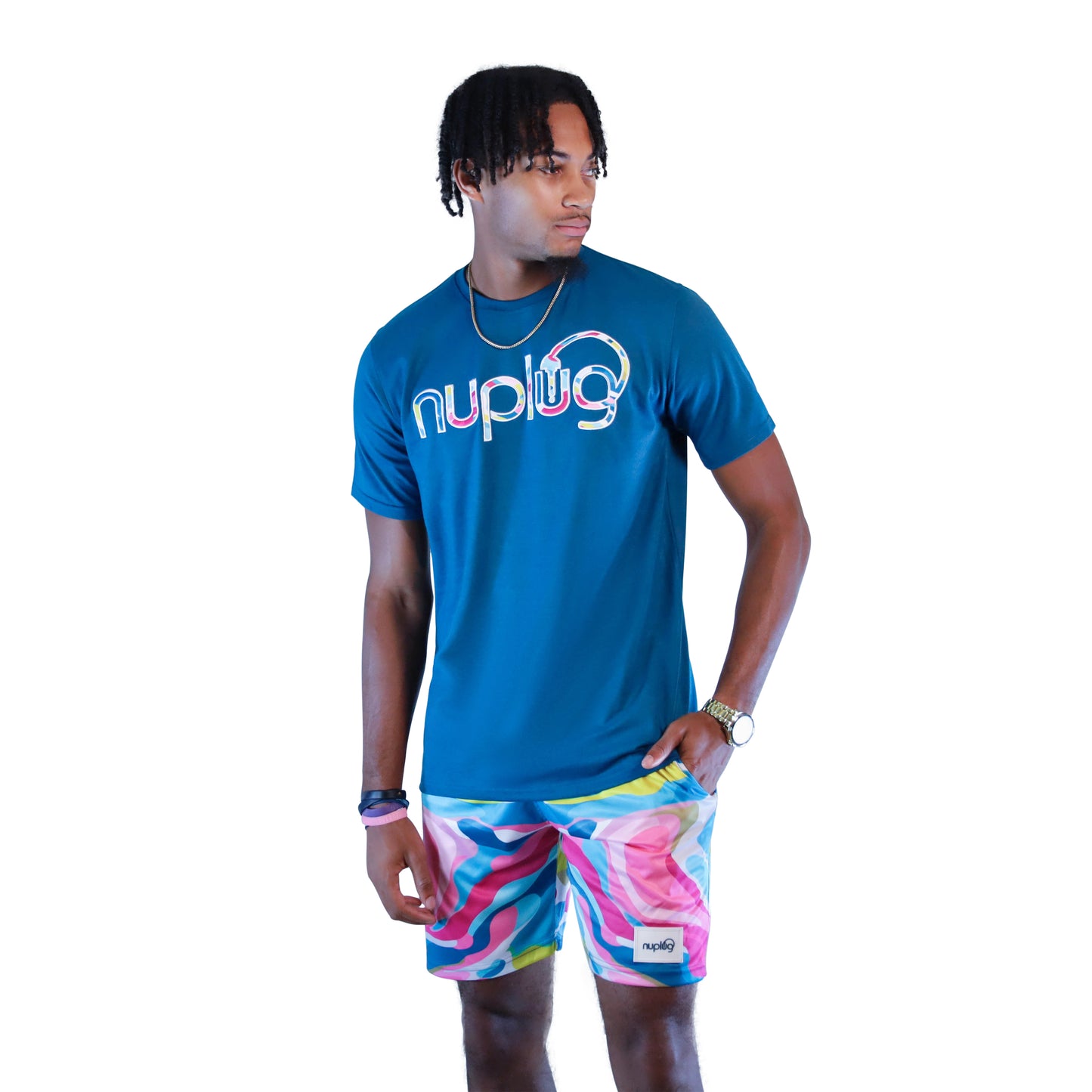 Teal Plug Short Set