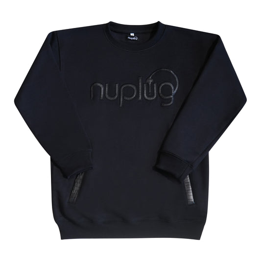 Black on Black Sweater "Growth is a Choice"