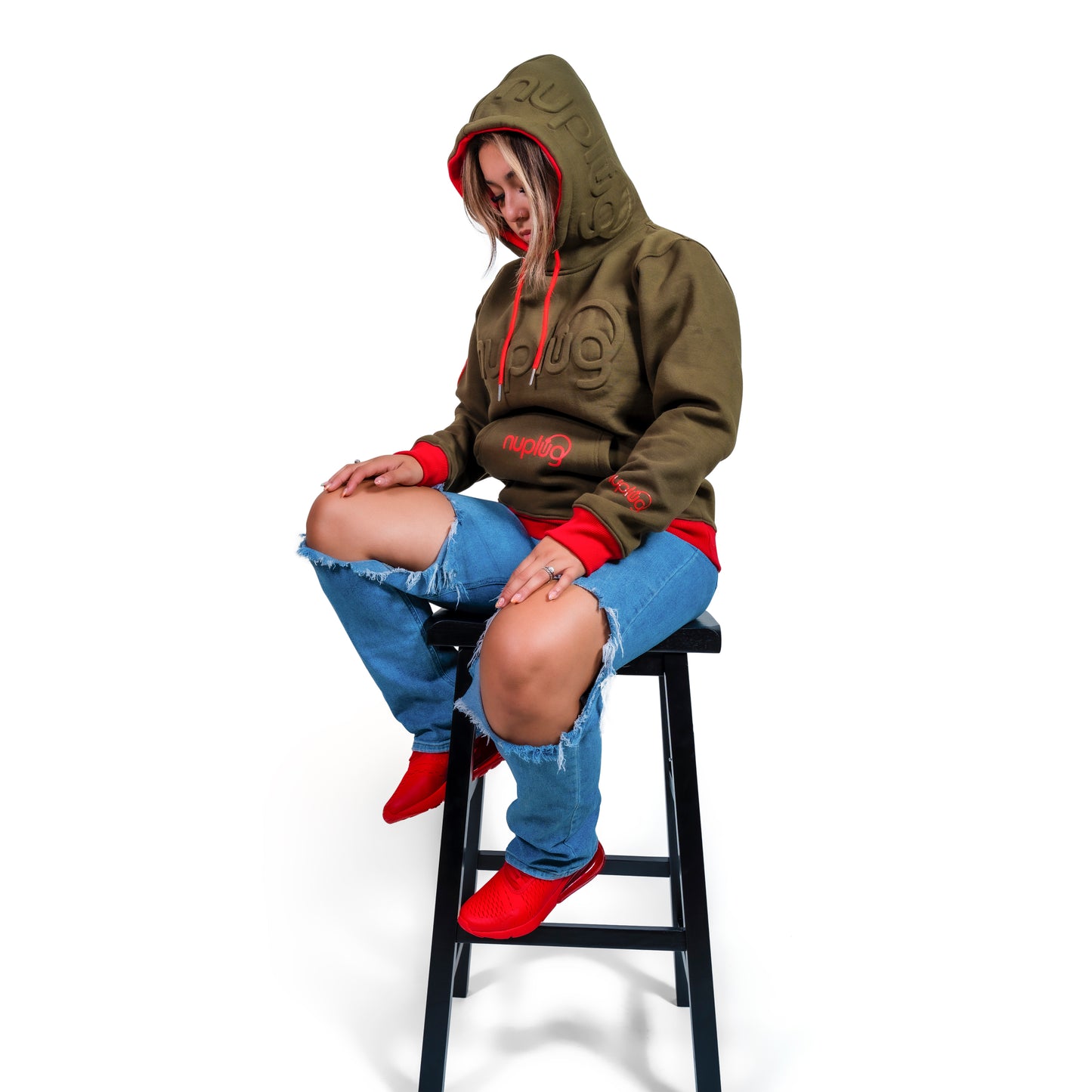 Olive and Red Academy of Free Thinkers Hoodie