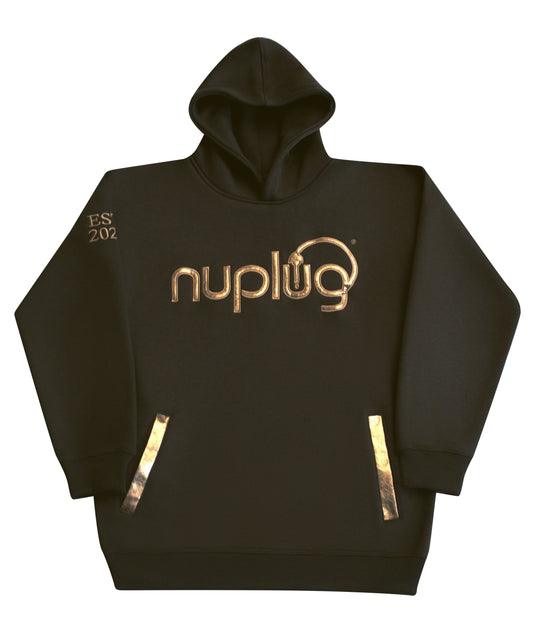 Olive and Gold Hoodie "Growth is a Choice"